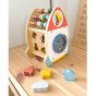 TOOKY TOY Kosminis Raketų Veiklos Rūšiavimo Medinis Labirintas