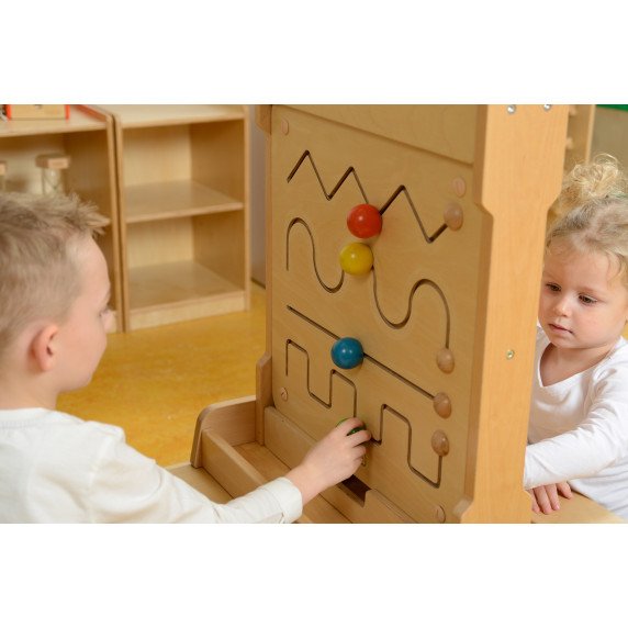 MASTERKIDZ 2-in-1 stalas tapybai su langeliu ir juodraščio stovu