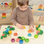 MASTERKIDZ Montessorio daržovės išmokomasis stalas - mokantis skaičių ir spalvų