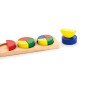 VIGA Mediniai galvosūkiai Matematinės trupmenos 10 Montesori kubeliai