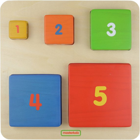 MASTERKIDZ Medinis piramidės mokomasis skaičiavimo ir spalvų Montessori užsakymas