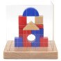 VIGA Mediniai statybiniai žaidimai 3D Montessori blokai