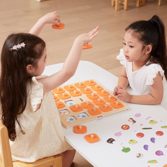 VIGA Atminties žaidimas Atspėk paveikslėlius 10 kortelių Montessori Didelės