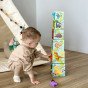 TOOKY TOY Mediniai blokai švietimo galvosūkis + 6 žaidimo figūros 12 vnt.
