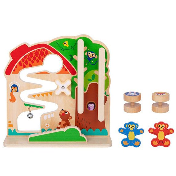 TOOKY TOY Medinis Montesori manipuliuojamas lankas