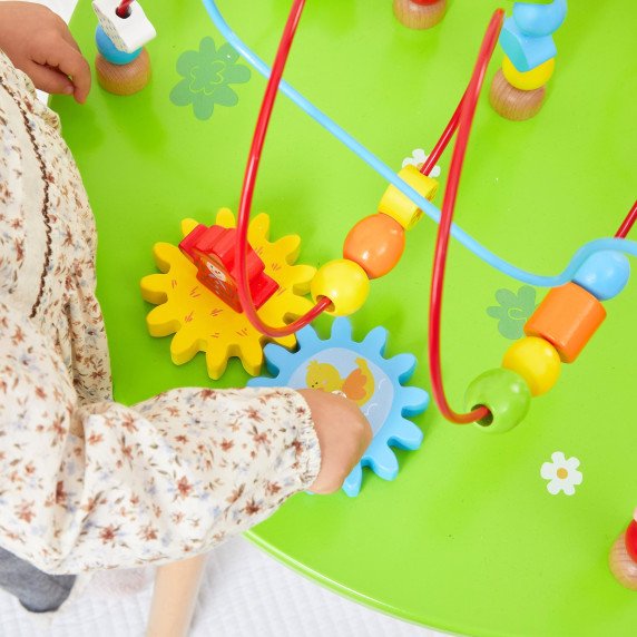 Viga Medinis Mokomasis Jutiklinis Stalas Susipynęs XXL Montessori