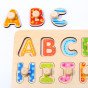 TOOKY TOY Puzzle Montessori Abėcėlės galvosūkis su smeigtukais