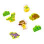 TOOKY TOY Medinis Magnetinis Traukinys Su Dinozaurais + Figūromis