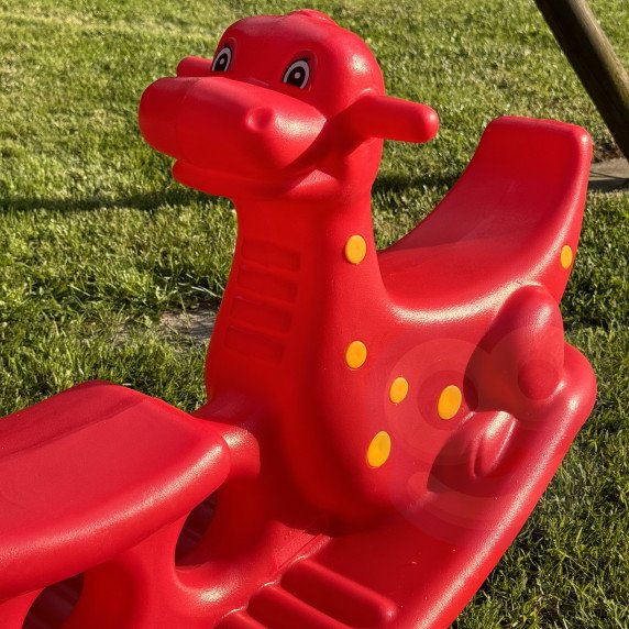 WOOPIE Daugiau nei vienos asmenų Dino Švyturys Balanso Supamas Raudonas