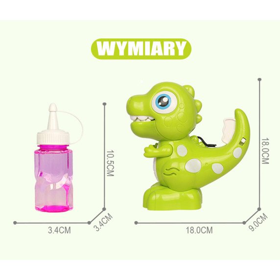 WOOPIE Dinozaurų burbulų mašina vaikams