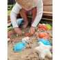 WOOPIE smėlio rinkinys su sunkvežimiu 52 cm XXL ir 20 dalių formelių