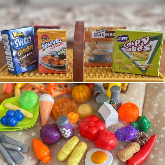 WOOPIE Pikniko lenta vaisiams Daržovėms Greitas maistas Rinkinys XXL 103 vnt.