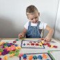 WOOPIE Montessori edukacinis rinkinys skaičiuoti mokymosi spalvų rūšiavimo jūroje ir žemėje 111 vnt.