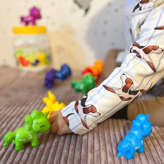 WOOPIE Montessori mokymasis skaičiais spalvomis rinkinys vieta sujungti 