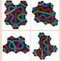 Woopie Puzzle žaidimas Atitikti Spalvų Kelius Šešiakampis Puzzle
