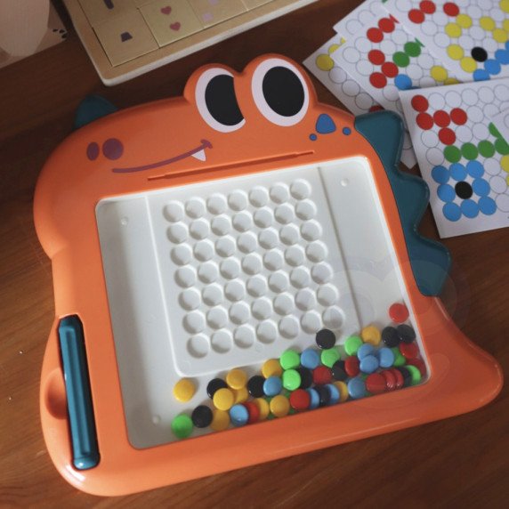 WOOPIE Magnetinė lentelė vaikams Montessori MagPad Dinosauras