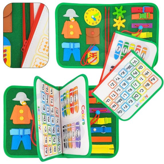 WOOPIE Montessori Edukacinis Kubas Knyga - Kalėdinė Leidimas