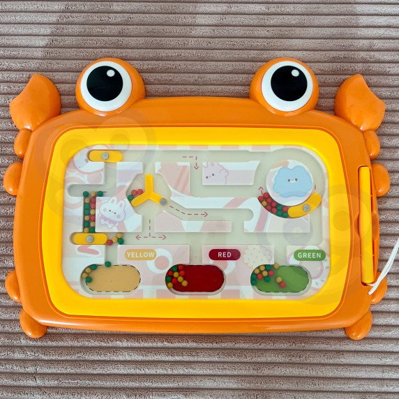 WOOPIE Montessori magnetinis lentos krabas labirintas oranžinė