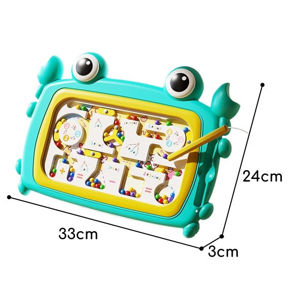 WOOPIE Montessori Magnetinis Lenta labirintas Krabas Turkio spalva