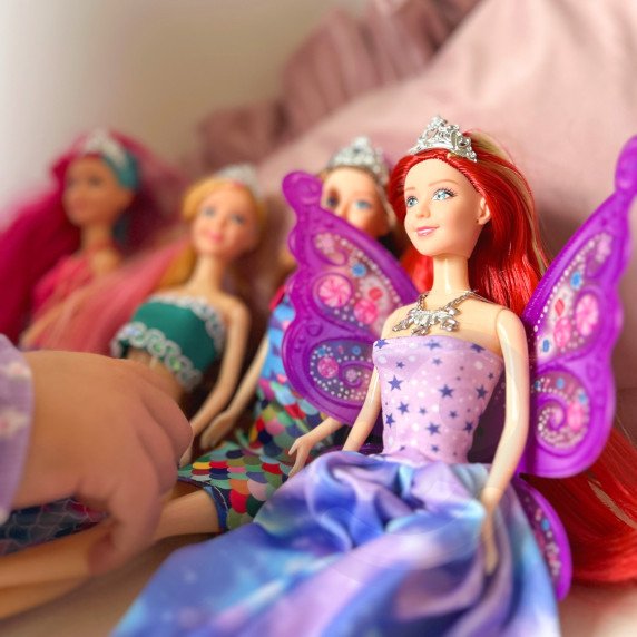 WOOPIE rinkinys, skirtas 4 burtinėms princesėms - 4 viename lėlių dėžė su priedais