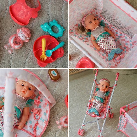 WOOPIE ROYAL Kūdikis lėlė 36 cm Žuvytė interaktyvus rinkinys XXL Auklėtojas 18 in 1