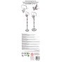 WOOPIE Krepšinio rinkinys 215 cm + Kamuolys