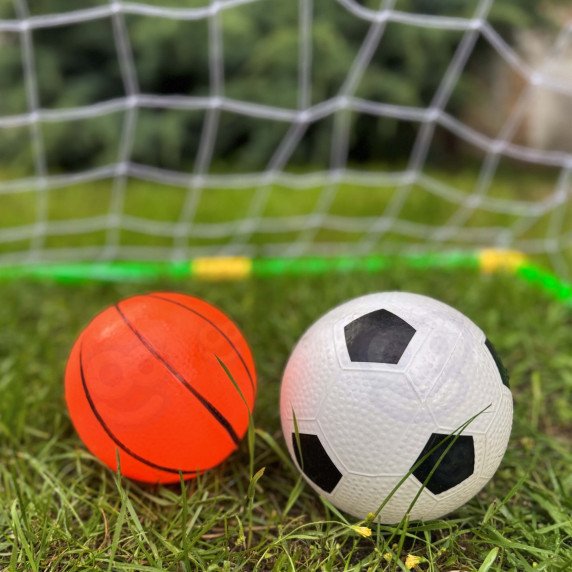 WOOPIE 2-in-1 Krepšinio Rinkinys: Futbolo Vartininkas + Krepšinio Kamuolys