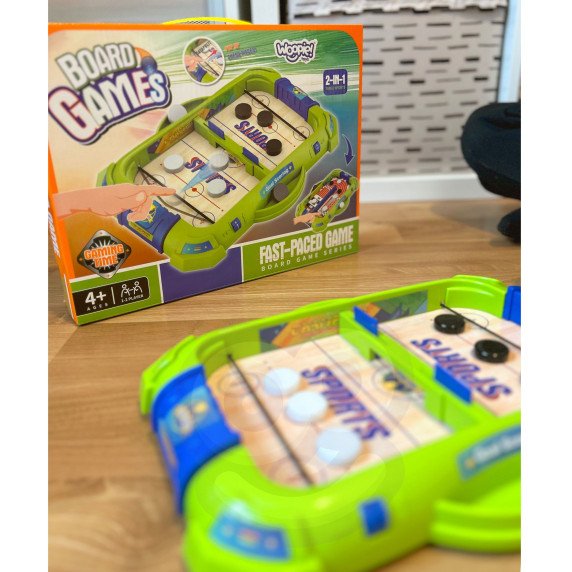 WOOPIE 2-in-1 Mažas Čiuožimui ir Hokejui skirtas Arkadinis Žaidimas