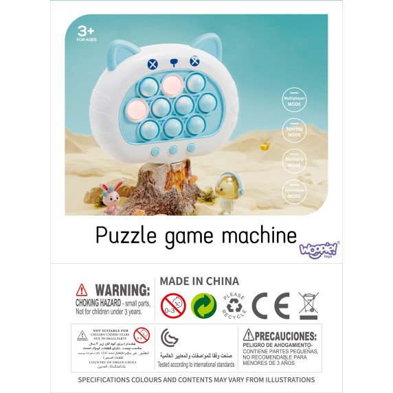 WOOPIE POP IT Elektrinis Antistreso Žaidimas su Katinu Arcade