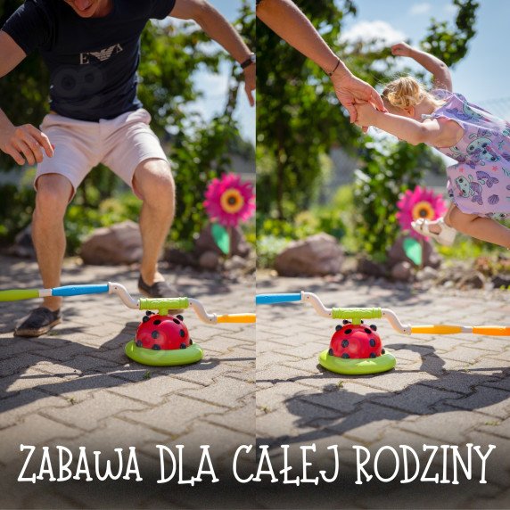 WOOPIE 3-in-1 Arkadinė žaidimų raketa Lėkimo virvė Mėtymas į taikinį Nykštukas