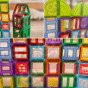 WOOPIE Magnetinės Statybinės Blokės 3D Mokomasis Rinkinys Pilis 100 vnt.