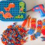 WOOPIE DIY rinkinys Dinozaurų blokai su varžtais