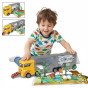 WOOPIE Transporto priemonė su sunkvežimiu 2 1 Dinozaurų rinkinys + modelis.