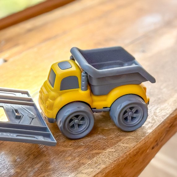 WOOPIE 3-in-1 rinkinys Statybos transporto priemonės šiukšlių išvežimo automobilis Betono maišytuvas Krovinių automobilis