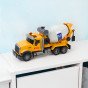 WOOPIE Cement Mixer Truck su besisukančiu būduku, šviesomis ir garsais, geltona