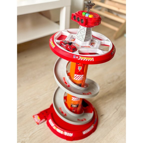 WOOPIE Spiral Track Car Garage 3 vnt.