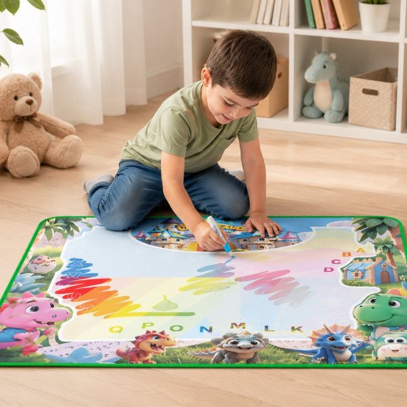 WOOPIE Vandens Tapybos Kilimas vaikams su dinozaurais + Priedai