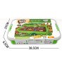 WOOPIE Kinetic Smėlio rinkinys Fermos krepšelyje Traktorius Gyvūnai 1500g