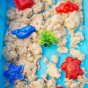 WOOPIE Kinetic Sand Magic vandeniui 18 dalų rinkinys su dėžute