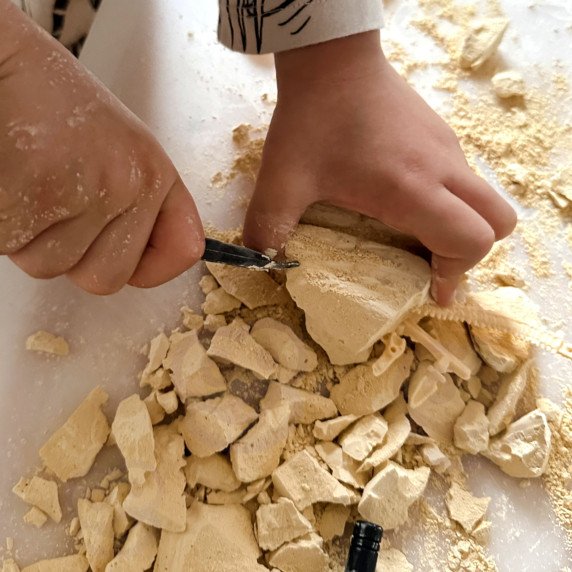 WOOPIE Kūrybinė žaislo dinozaurų skeleto archeologinė kasinėjimo užduotis
