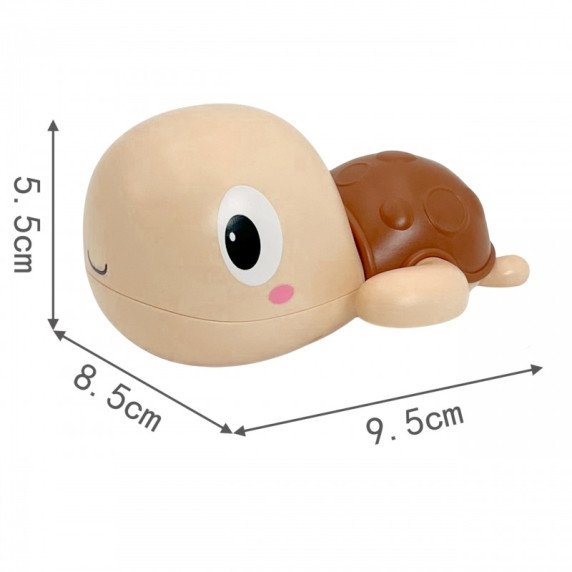 Woopie Turtle Plaukiojantis Mechaninis Vonios Žaislas Rožinis