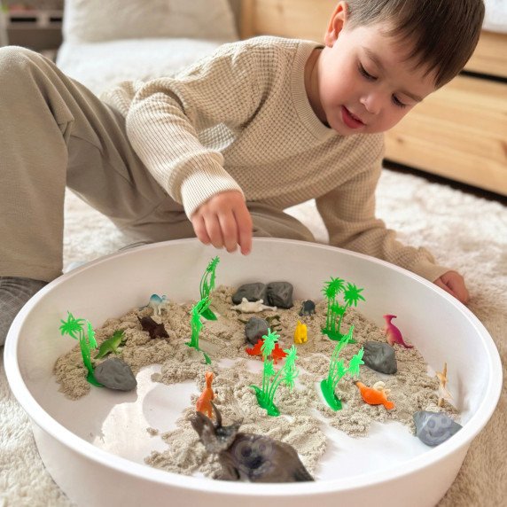 Dinozaurų figūrų rinkinys WOOPIE, 40 vnt.