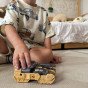WOOPIE 3-in-1 Transformuojamas robotas tankas ir šautuvas su strėlėmis, rudas