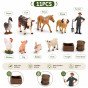 Didelis ūkininkas FERMINIS Irankių rinkinys su ūkio gyvūnais 3+