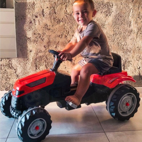 WOOPIE Pedalinis traktorius Farmer GoTrac Traktorius su tyliais ratais