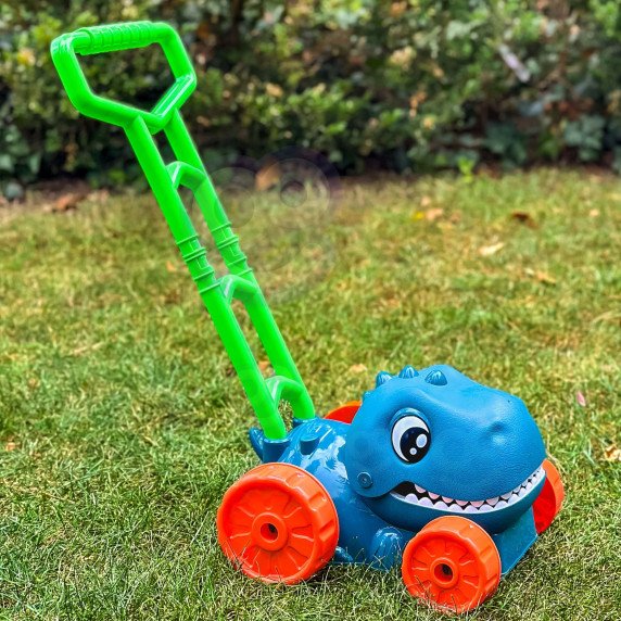 WOOPIE Dino burbulų sodo pjaustyklė su dinozauru + skystis