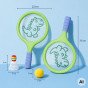 WOOPIE Badminton Teniso Raketės su putų kamuoliu ir dinozauručiu federu