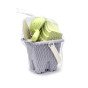 WOOPIE GREEN Smėlio kaušelių bokštas, 8 dalių BIODEGRADUOJAMAS ORGANINIS MEDŽIAGAS
