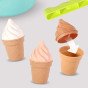 WOOPIE Smėlio rinkinys FUN ICE CREAM 2-in-1 Ledų gamybos įrenginys Śniežek 15 vnt.