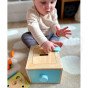 WOOPIE GREEN Medinis mokomasis stalčius 4-in-1 Montessori rūšiavimo morkų žaidimas FSC